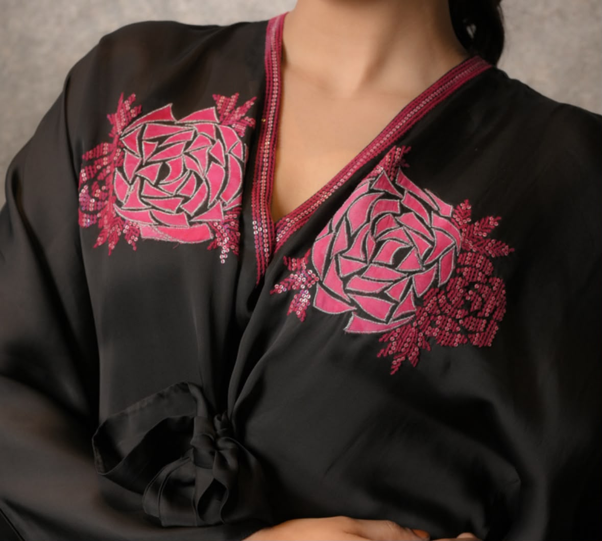 Black drape set