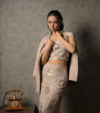 Nude skirt set
