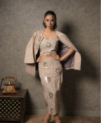 Nude skirt set