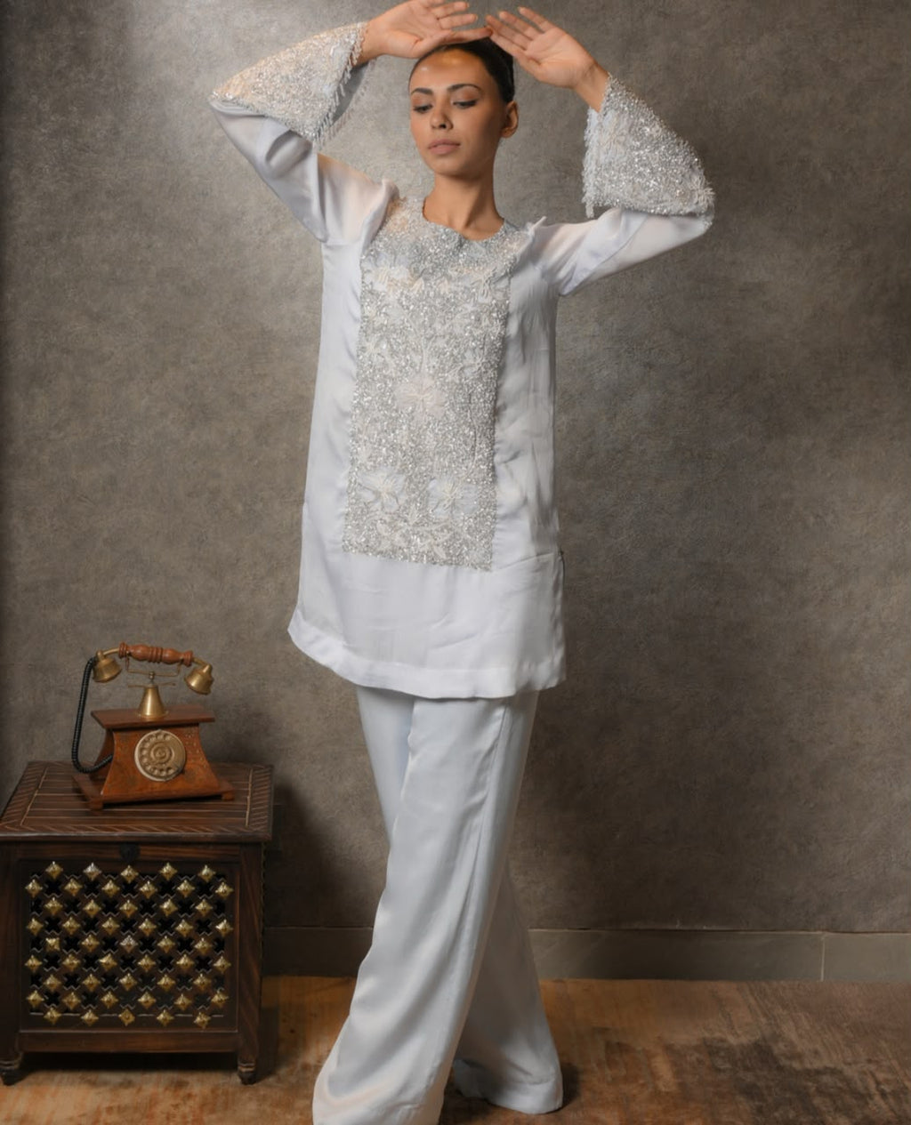 Blue tunic set