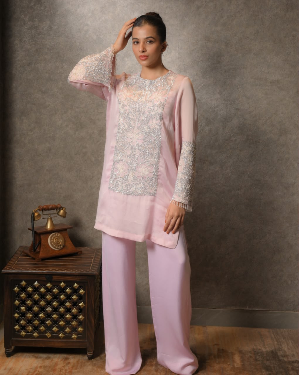 Pink tunic set