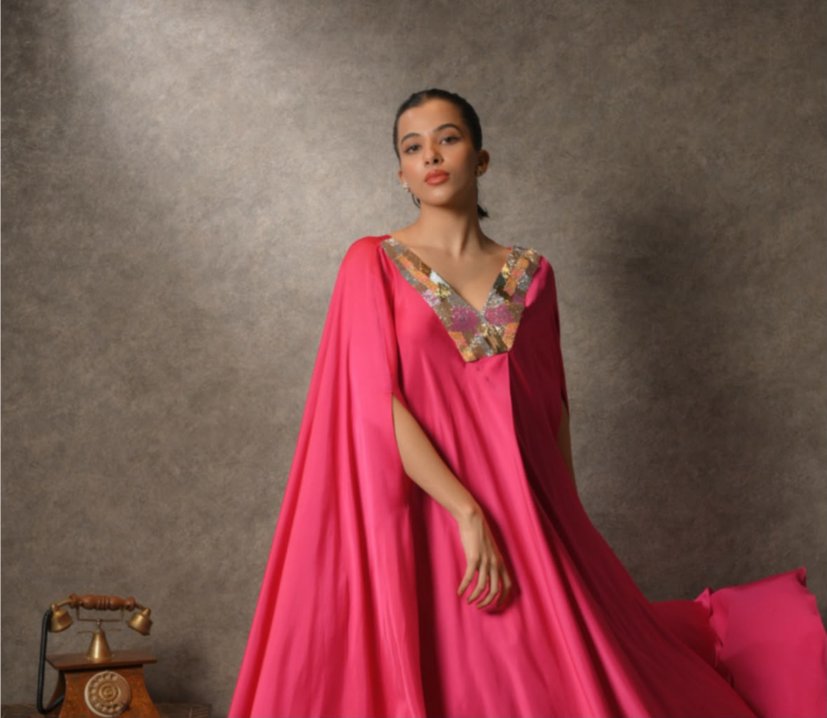 Pink drape