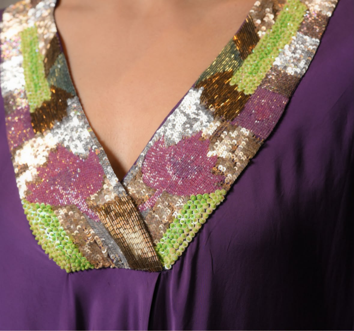 Purple drape
