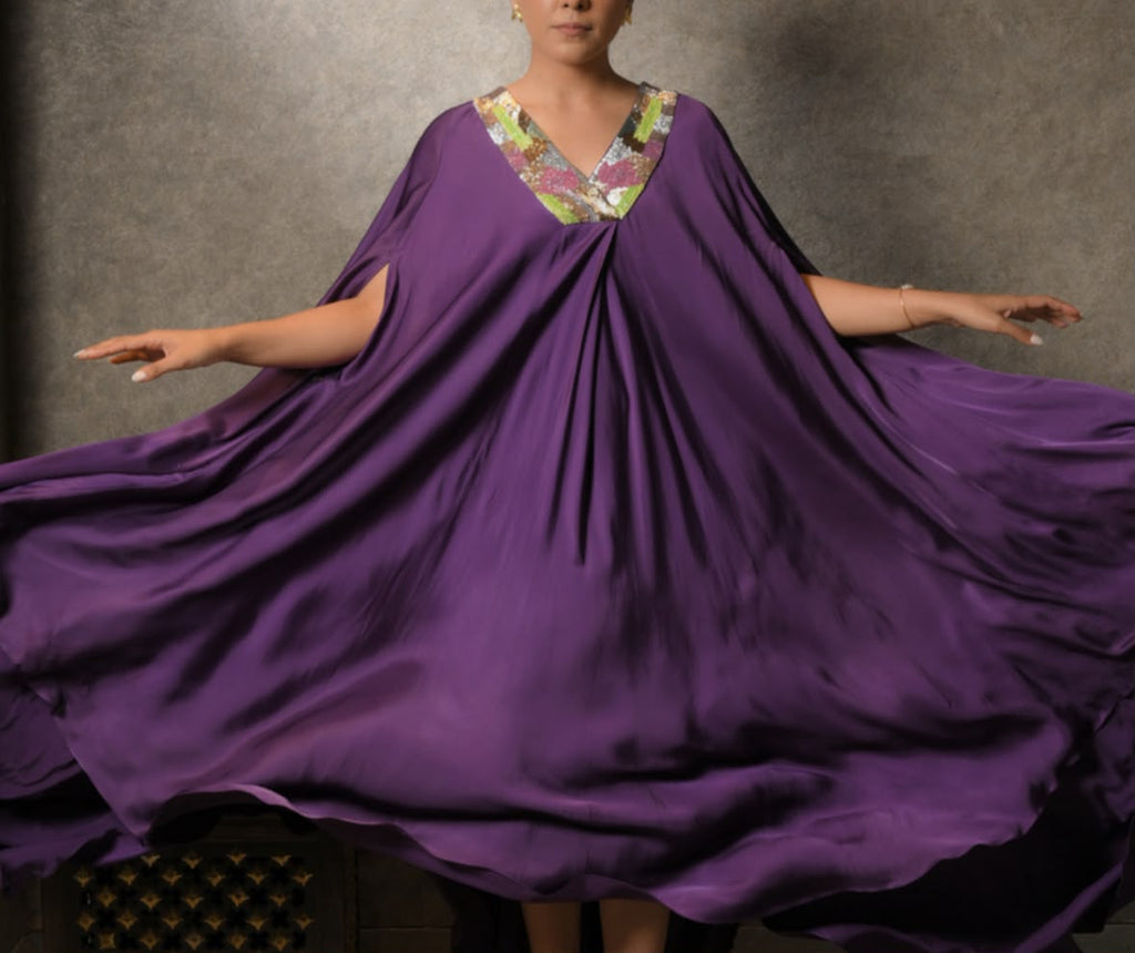 Purple drape