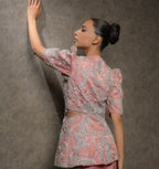 Rose peplum set