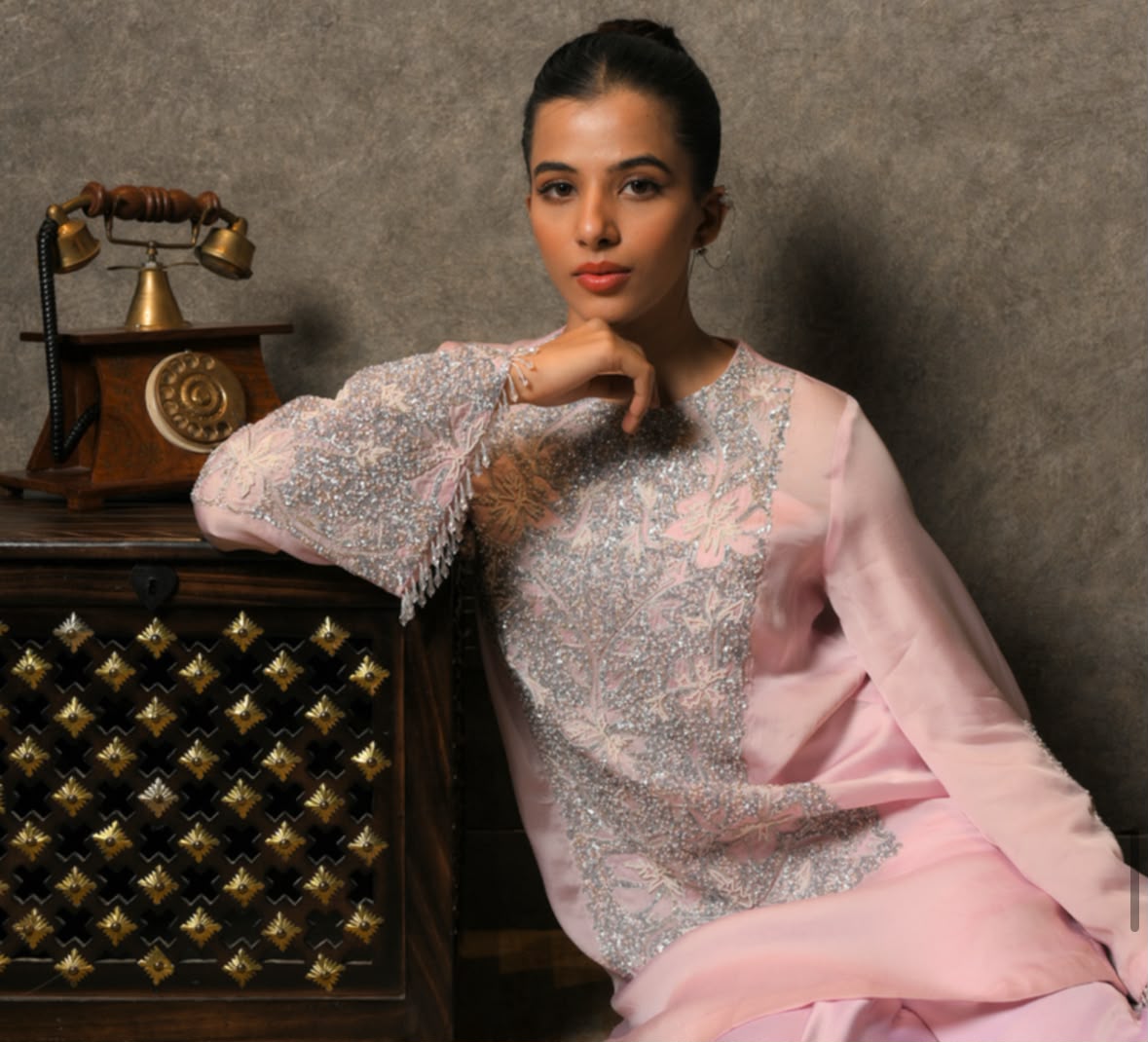 Pink tunic set