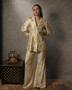 Beige Lurex Set