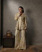 Beige Lurex Set