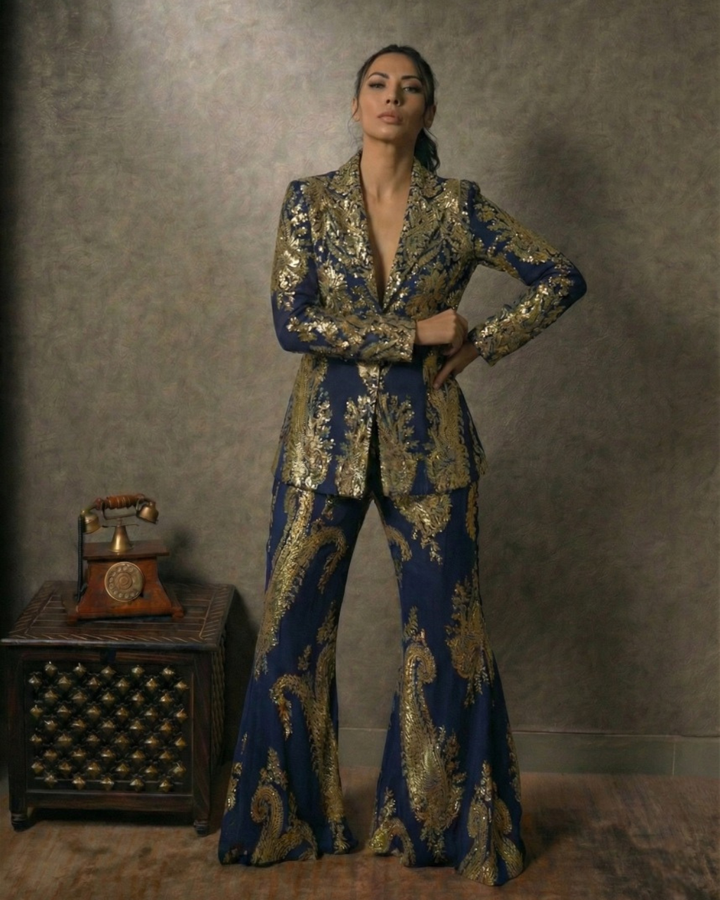 Classic Blue Blazer Set