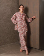 Crimson Petals Kali Co-ord Set