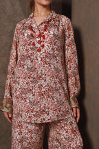 Crimson Petals Kali Co-ord Set