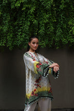 Powder Lime Green Swarovski Embellished Tunic Co-ord Set