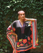 Swarovski Embellished Kaftan Co-ord Set — Black
